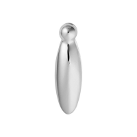 Carlisle Brass Pear Drop Covered Standard Escutcheon Polished Chrome