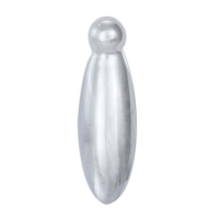 Carlisle Brass Pear Drop Covered Standard Escutcheon Satin Chrome