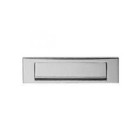 Carlisle Brass Plain Gravity Flap Letter Plate Polished Chrome - Discotinued