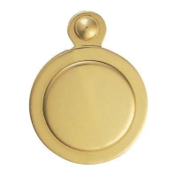 Carlisle Brass Plain Victorian Covered Standard Escutcheon Polished Brass