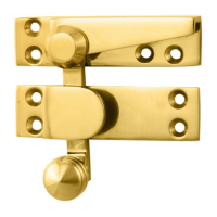 Carlisle Brass Quadrant Arm Sash Fastener Polished Brass