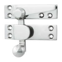 Carlisle Brass Quadrant Arm Sash Fastener Polished Chrome