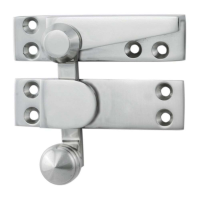 Carlisle Brass Quadrant Arm Sash Fastener Satin Chrome