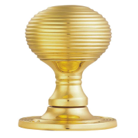 Carlisle Brass Queen Anne Door Knob on Rose Polished Brass