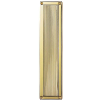 Carlisle Brass Queen Anne Finger Plate Polished Brass