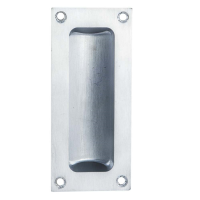 Carlisle Brass Recess Flush Pull Handle Satin Chrome