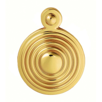 Carlisle Brass Reeded Covered Escutcheon Polished Brass