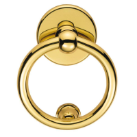 Carlisle Brass Ring Front Door Knocker Polished Brass