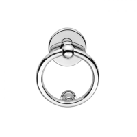 Carlisle Brass Ring Front Door Knocker Polished Chrome