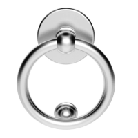 Carlisle Brass Ring Front Door Knocker Satin Chrome