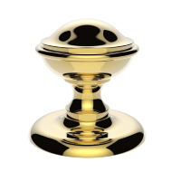 Carlisle Brass Round Centre Door Knob Polished Brass