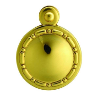 Carlisle Brass Sausage & Pea Covered Standard Escutcheon Polished Brass