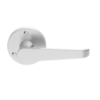 Carlisle Brass Victorian Door Handle on Rose Satin Chrome