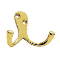 Carlisle Brass Victorian Double Robe Hook Polished Brass