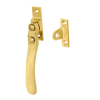 Carlisle Brass Victorian Locking Casement Fastener Polished Brass