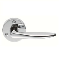 Carlisle Brass Victorian M Series Door Handle on Rose Polished Chrome