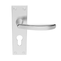 Carlisle Brass Victorian M Series Suite Door Handle on Euro Plate Satin Chrome