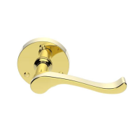 Carlisle Brass Victorian Scroll Door Handle on Rose Polished Brass