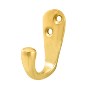 Carlisle Brass Victorian Single Robe Hook Polished Brass