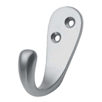 Carlisle Brass Victorian Single Robe Hook Satin Chrome