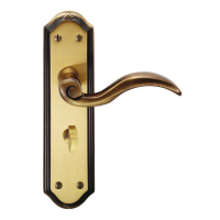 Carlisle Brass Wentworth Door Handle on Bathroom Plate Florentine Bronze