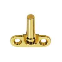 Carlisle Brass WF14 Cranked Casement Pin for Flush Windows Polished Brass