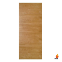 Deanta Augusta 1981mm x 610mm Internal Oak Fire Door Pre-finished