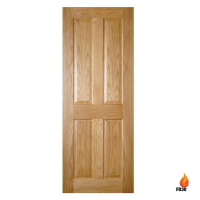 Deanta Bury 1981mm x 610mm Internal Oak Fire Door Pre-finished