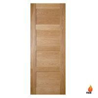 Deanta Coventry 1981mm x 838mm Internal Oak Fire Door Unfinished