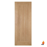 Deanta Ely 1981mm x 610mm Internal Oak Fire Door Unfinished