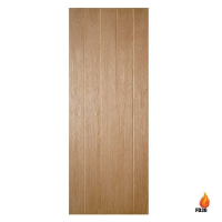 Deanta Galway 1981mm x 610mm Internal Oak Fire Door Unfinished