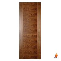 Deanta Seville 1981mm x 610mm Internal Walnut Fire Door Pre-finished