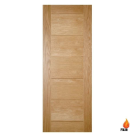 Deanta Seville 1981mm x 838mm Internal Oak Fire Door Pre-finished