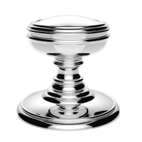 Delamain DK35C Plain (Concealed Fix) Door Knob on Rose Polished Chrome