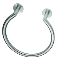 DeLeau LX Towel Ring Bright Stainless Steel 