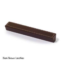 DISCON - Hettich 'Pro Decor' 160mm Larino Cupboard Handle Dark Brown Leather