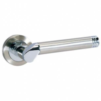 DISCON Atlantic Mediterranean Pescara Door Handle on Rose Dual Chrome/Nickel