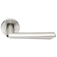 DISCON Eurospec SteelWorx Thick Door Handle on Rose Dual SSS/BSS