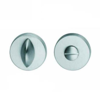 DND Hardware Bathroom Turn & Release Satin Chrome