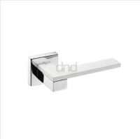 DND Hardware Esa Door Handle on Square Rose Apollo Finish