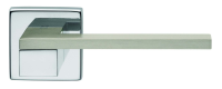 DND Hardware Esa Door Handle on Square Rose Dual Chrome