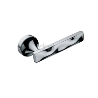 DND Hardware Sike Door Handle on Round Rose Polished Chrome