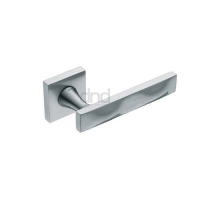 DND Hardware Sike Door Handle on Square Rose Satin Chrome