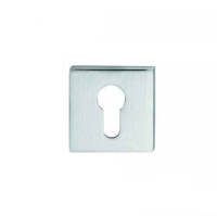 DND Hardware Square Euro Escutcheon Satin Chrome