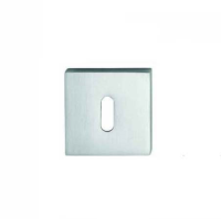 DND Hardware Square Standard Escutcheon Satin Chrome