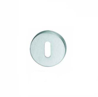 DND Hardware Standard Escutcheon Satin Chrome