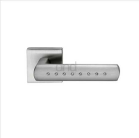 DND Hardware Vita Door Handle on Square Rose Satin Chrome