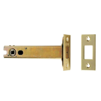 Easi-T 127mm (5") Tubular Bathroom Deadbolt Electro Brass & SSS