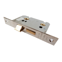 Easi-T 63mm (2.5") Standard Bathroom Mortice Lock Nickel Plated