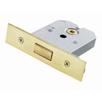 Easi-T 76mm (3") Flat Deadlock Electro Brass